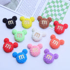 Mickey Preserved Flower Flatback Resin Charms