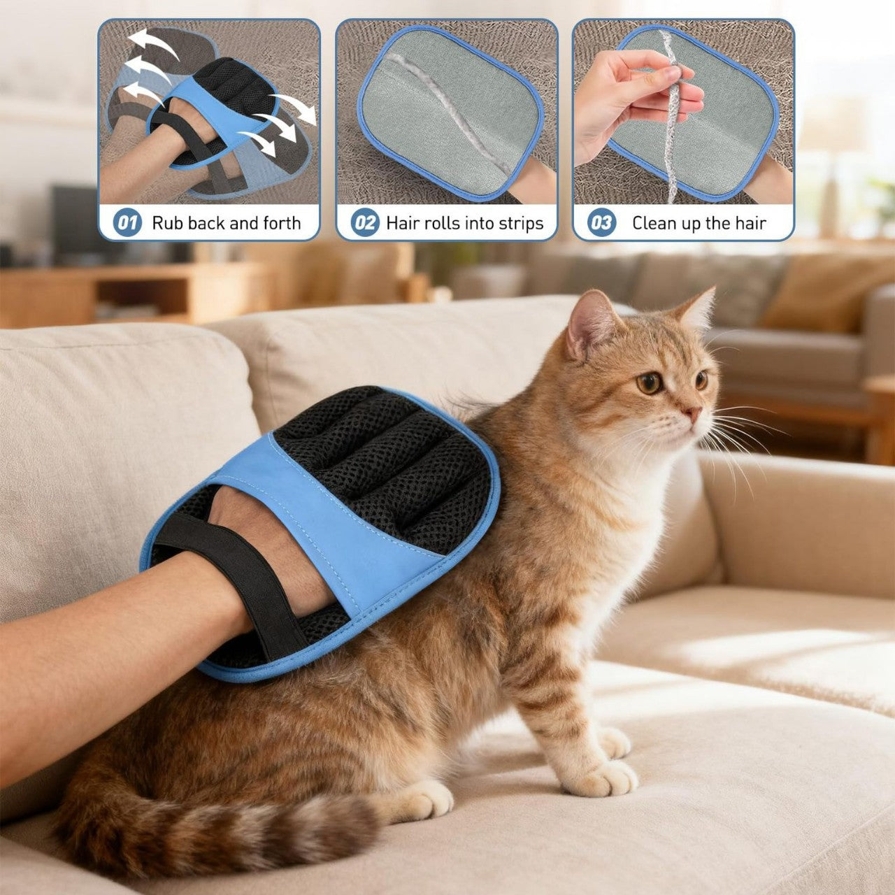Pet Electrostatic Hair Removal Glove