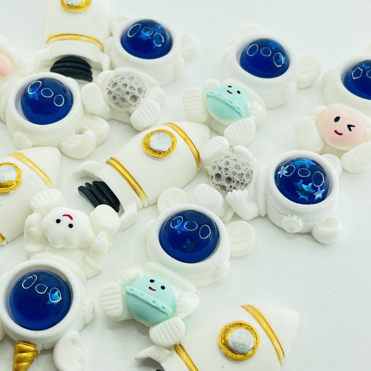 Astronauts Flatback Resin Charms