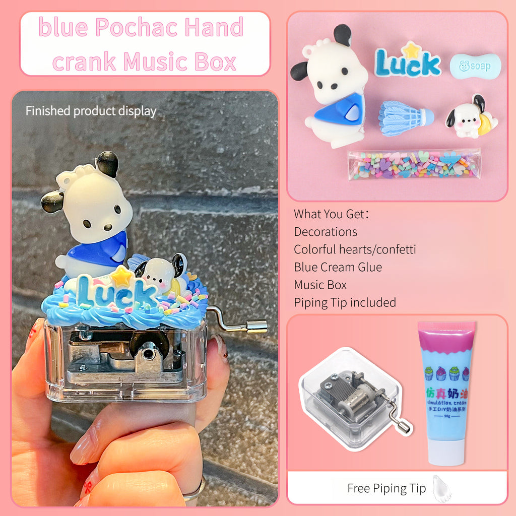 Hand  Crank Music Box Charms Kit