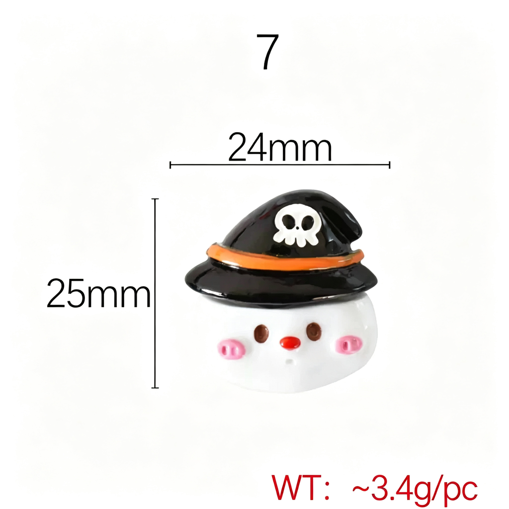 Hollowen Series Flatback Resin Charms