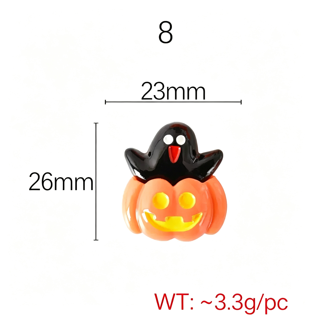 Hollowen Series Flatback Resin Charms