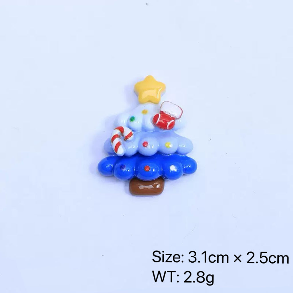 Chrismas Trees Flatback Resin Charms