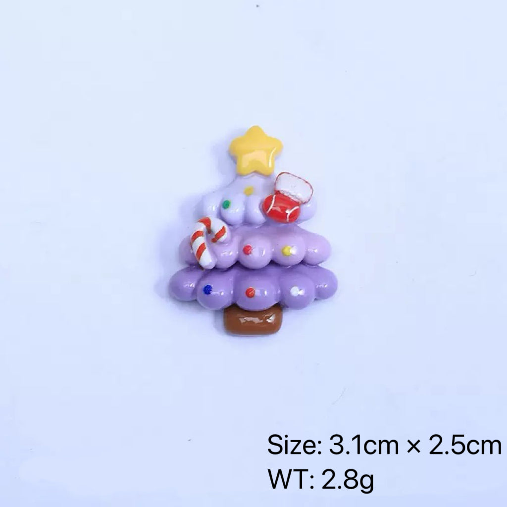 Chrismas Trees Flatback Resin Charms