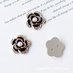 Flower Label Flatback Resin Charms