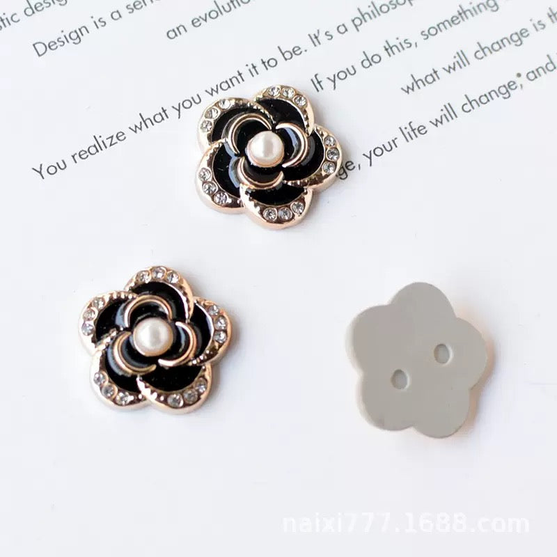 Flower Label Flatback Resin Charms