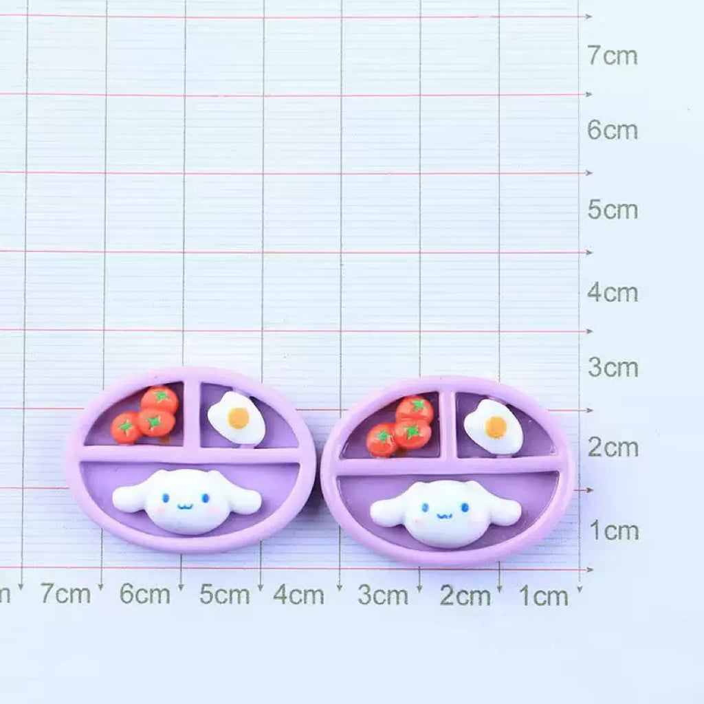 Sro. Meal Plate Flatback Resin Charms