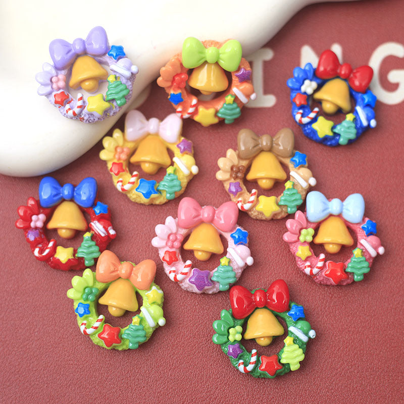 Christmas Ereath Bell Flatback Resin Charms