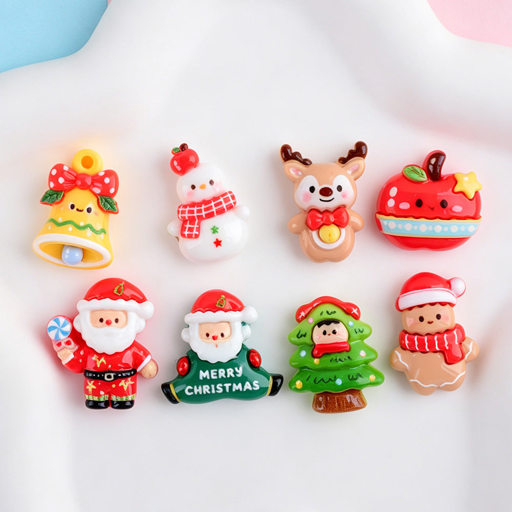 2026 New Chrismas Flatblack Resin Charms