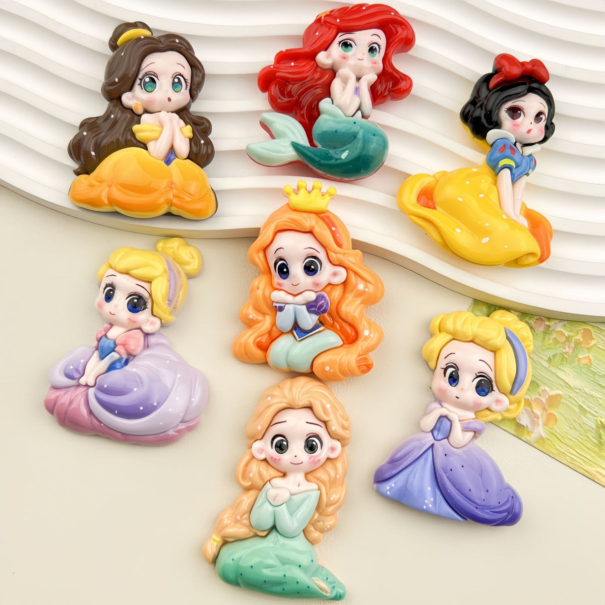 Princess Flatback Resin Big Charms