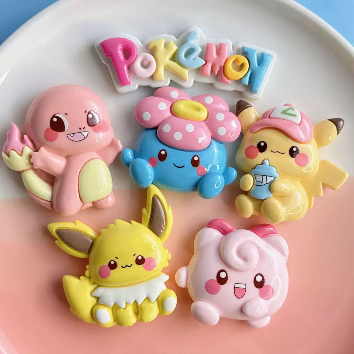 Pokemon Flatback Resin Big Charms