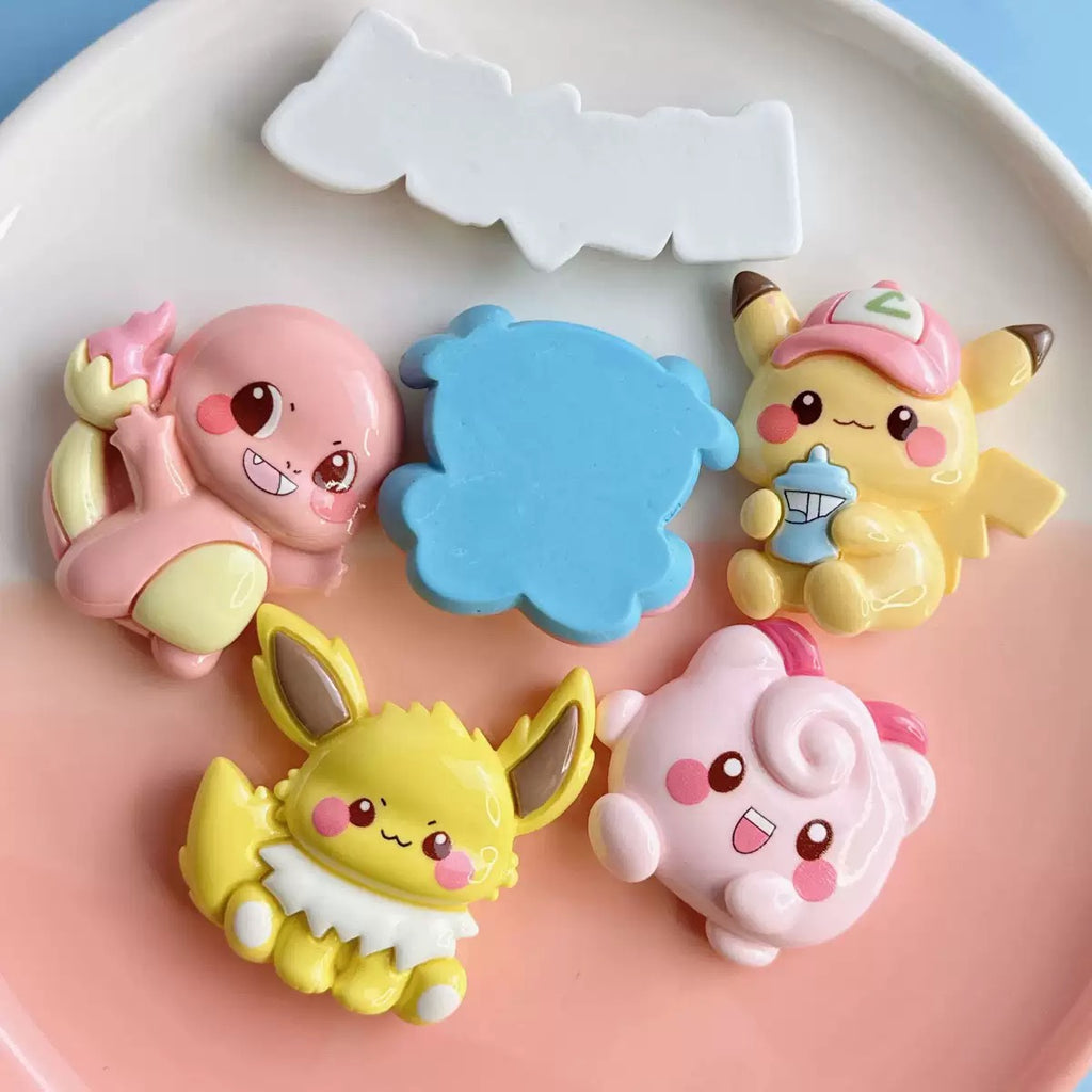 Pokemon Flatback Resin Big Charms