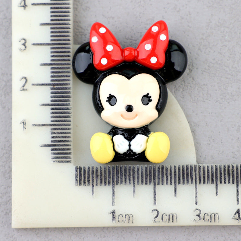 Micky Family Flatback Resin Big Charms