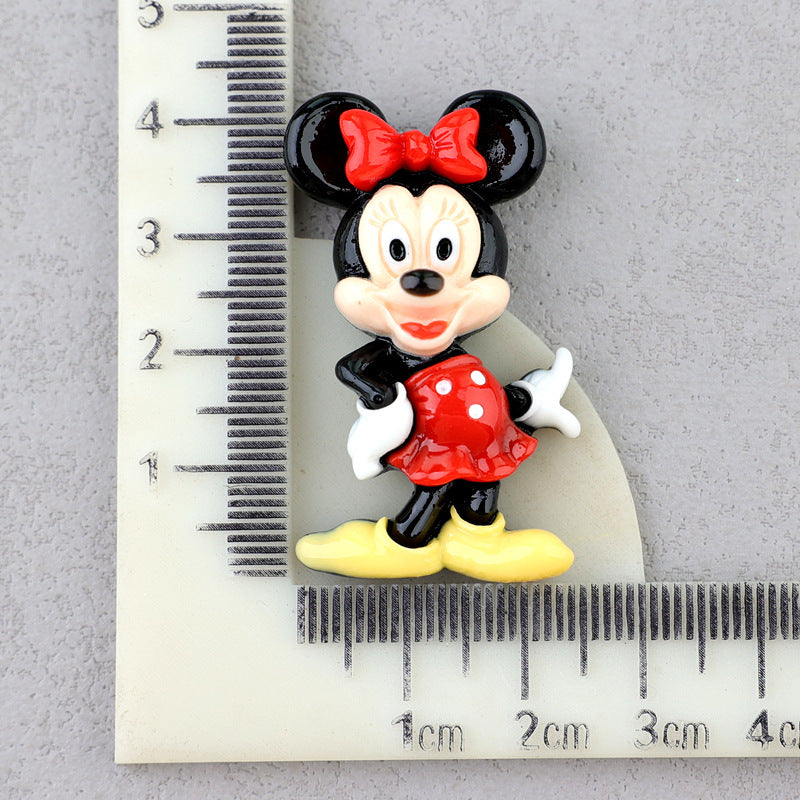 Micky Family Flatback Resin Big Charms