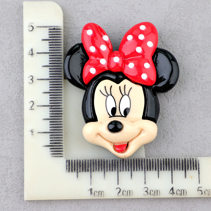 Micky Family Flatback Resin Big Charms