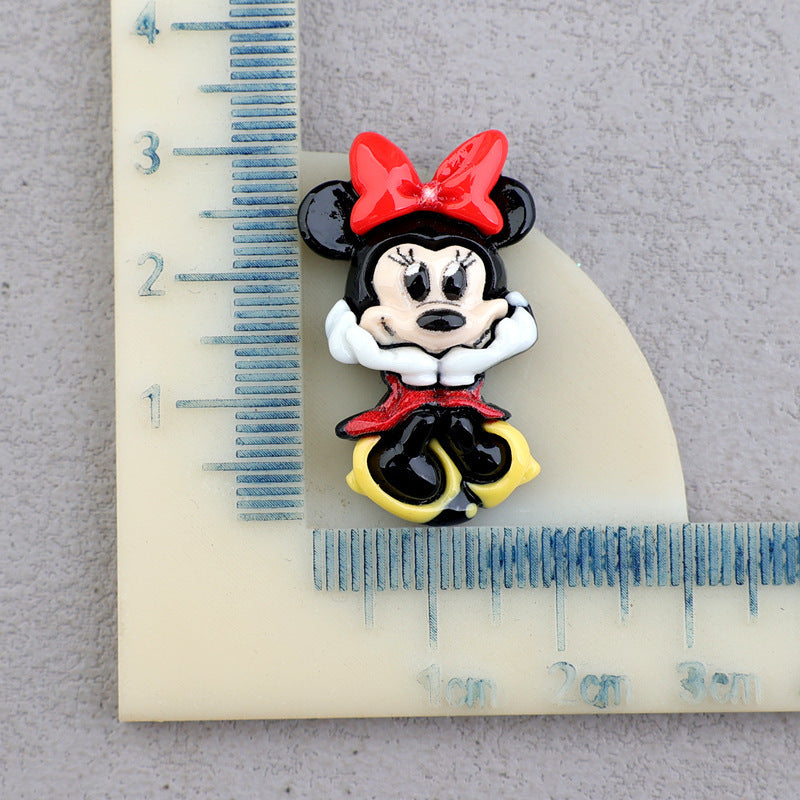 Micky Family Flatback Resin Big Charms