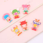 Bubble Girls Flatback Resin Charms
