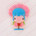 Bubble Girls Flatback Resin Charms