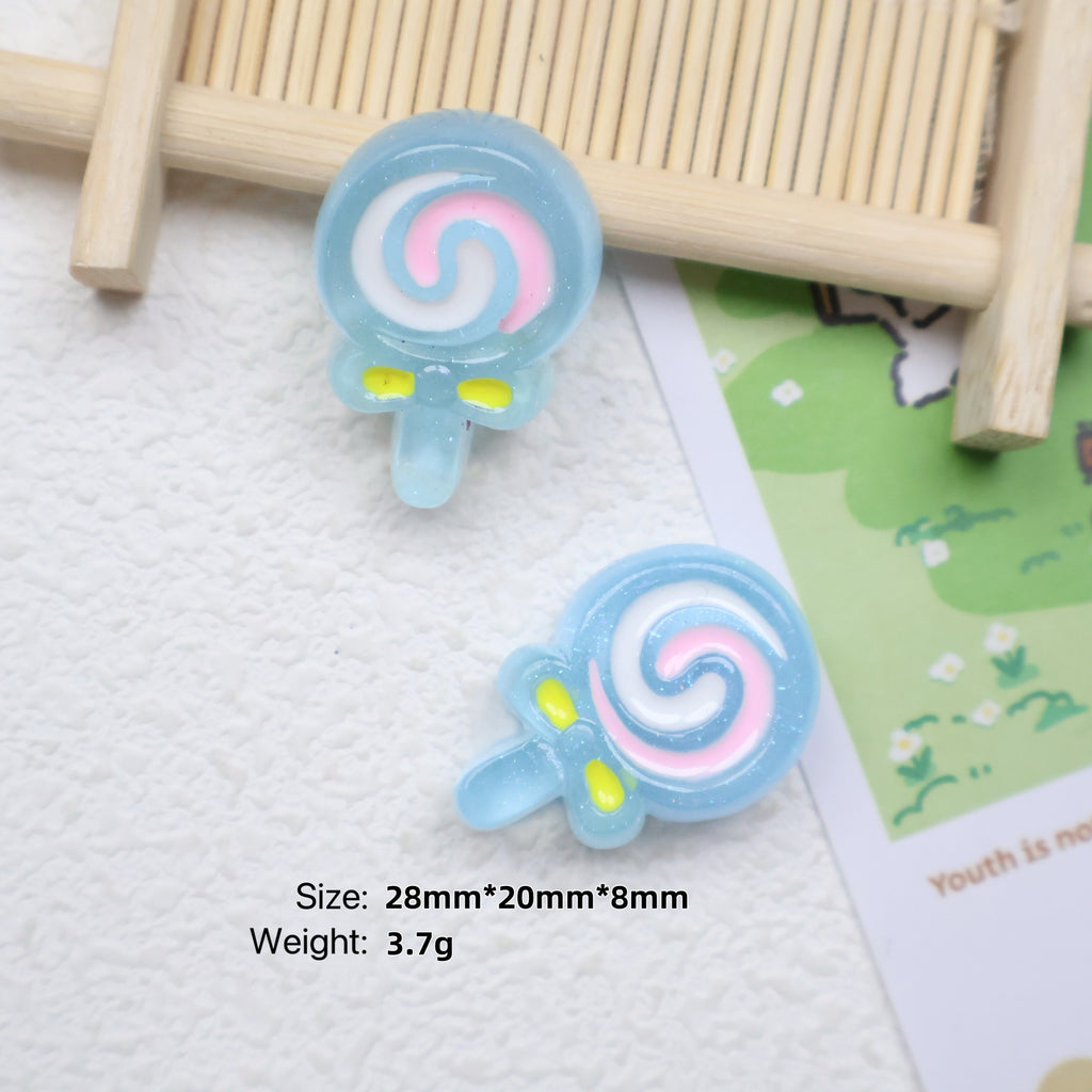 Luminous Lollipops Flatback Resin Charms