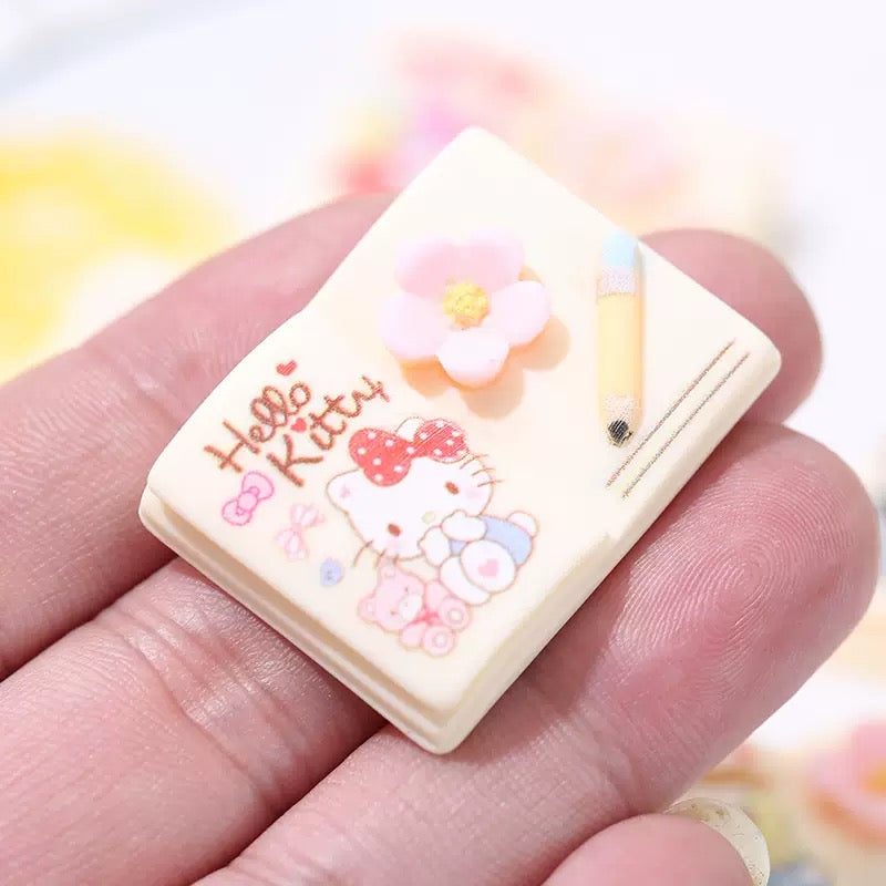 Sanrio Books Flatback Resin Charms