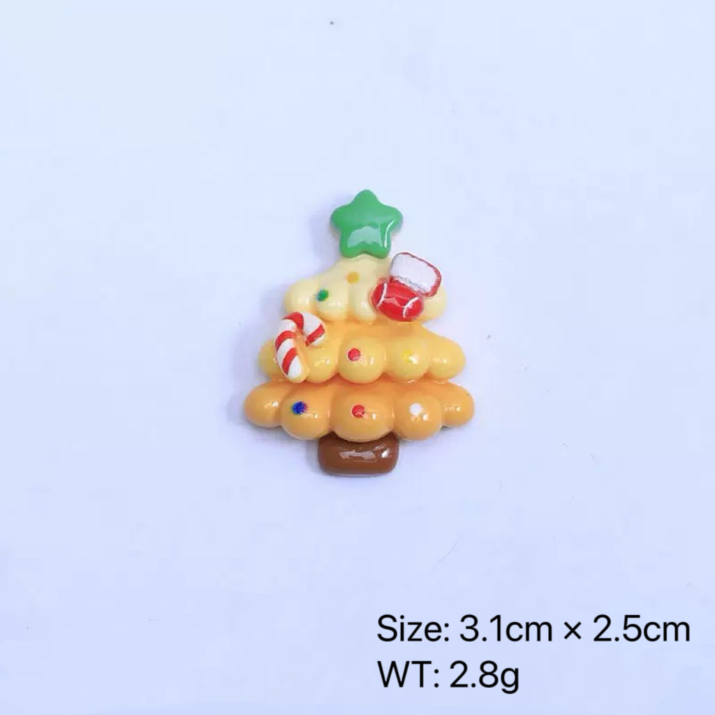 Chrismas Trees Flatback Resin Charms