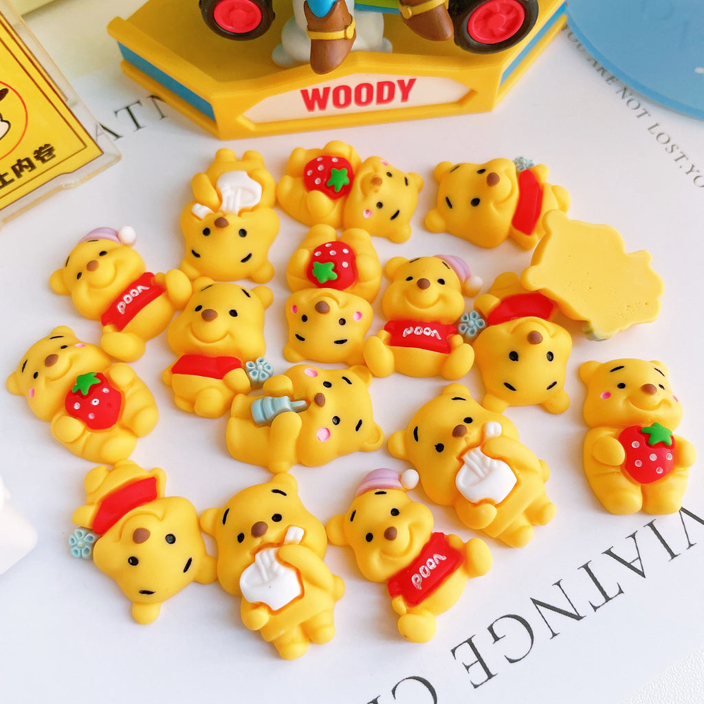 Winnie the Pooh Flatback Resin Charms